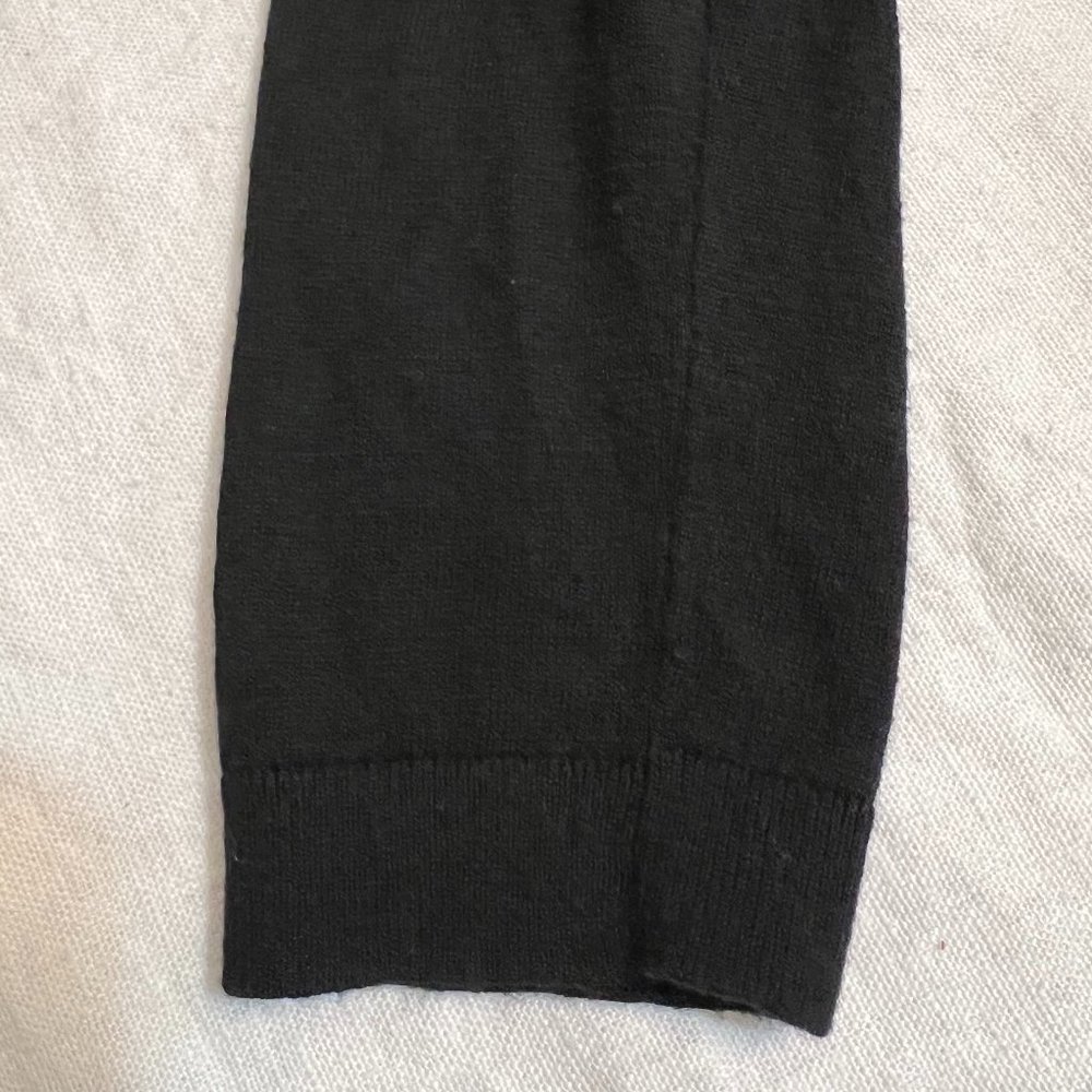 Lauren Ralph Lauren Women's Black Cardigan Dress Long Sleeve Ruffle Size M - Picture 5 of 9